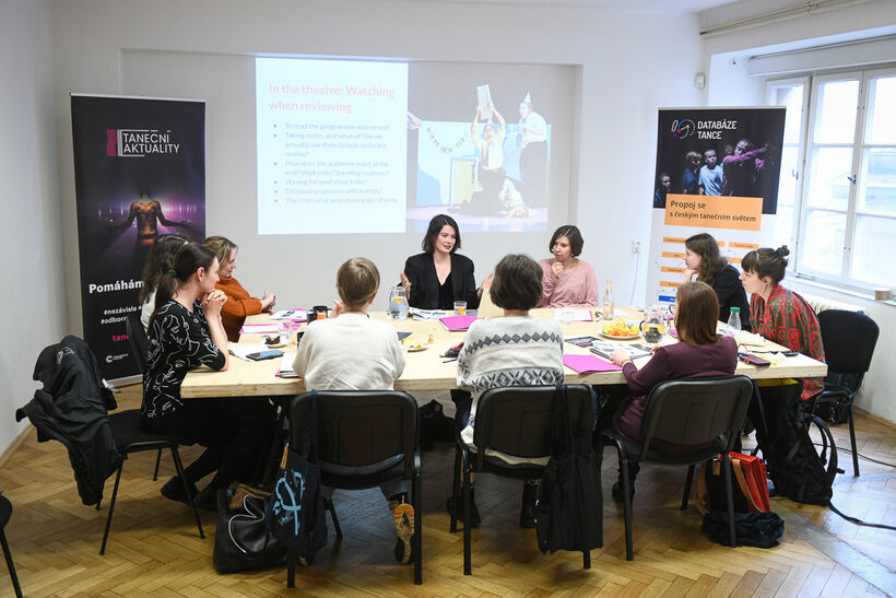 Workshop Dance Criticism in a European Context. Photo: Michal Hančovský.